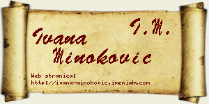 Ivana Minoković vizit kartica